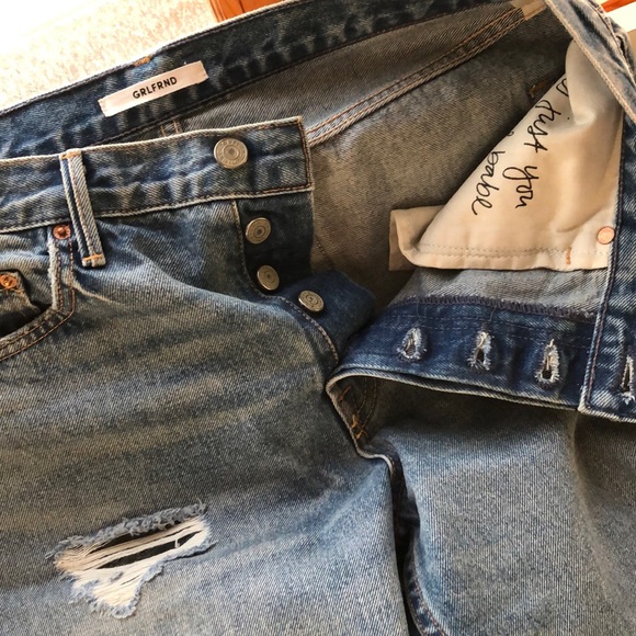Grlfrnd Karolina jeans destroyed size 30 - Picture 3 of 8